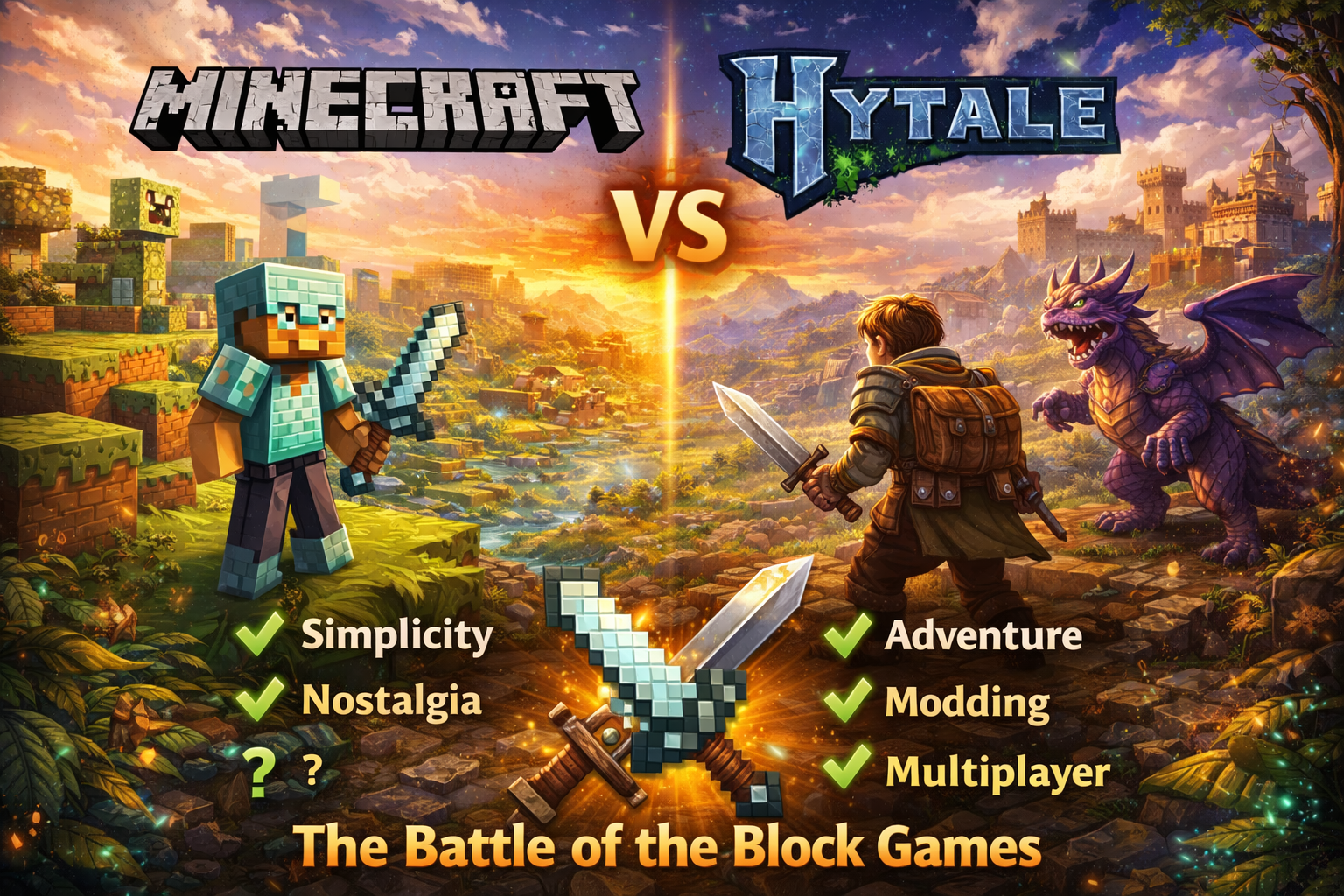 Minecraft vs Hytale: The Blocky Showdown (And Why Hytale Feels Like the Future)